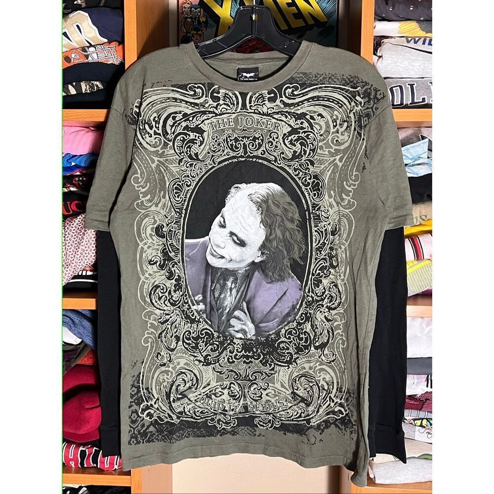 Y2K Batman The Dark Knight Joker Grunge Long Sleeve T Shirt